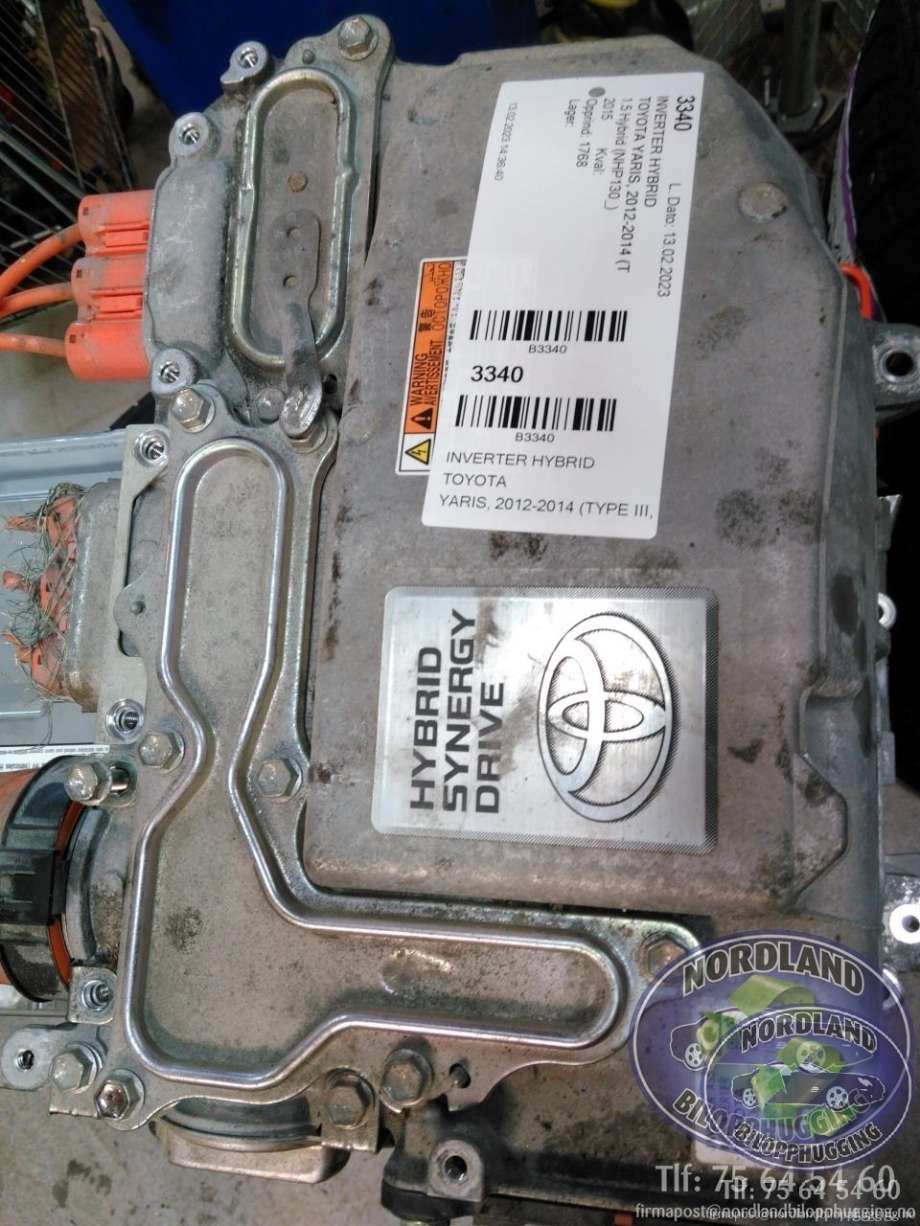 Inverter hybrid til Toyota Yaris, 2012-2014 (Type III, Fase 1)  