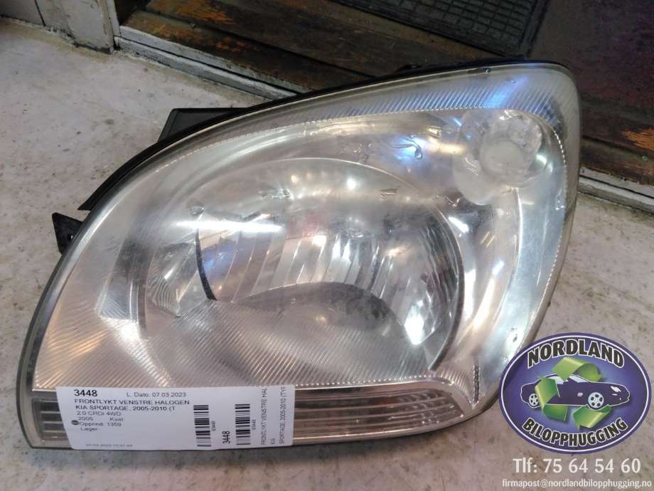 Frontlykt venstre halogen til Kia Sportage 2005-2010 (Type II)