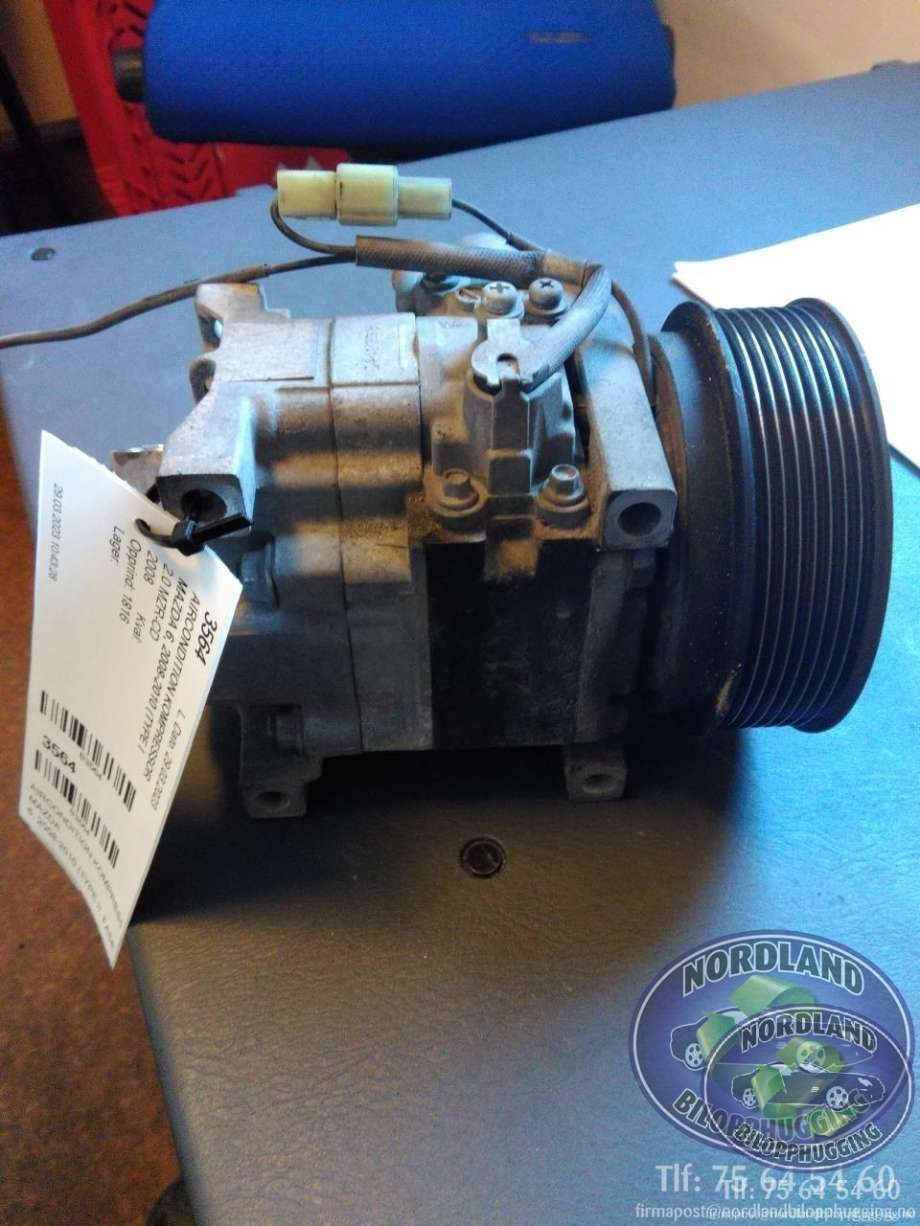 Aircondition kompressor til Mazda 6, 2008-2010 (Type II, Fase 1)  