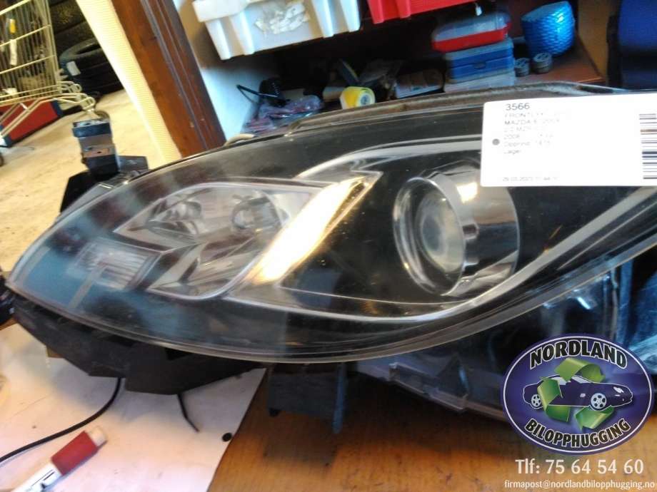 Frontlykt venstre xenon til Mazda 6, 2008-2010 (Type II, Fase 1)  