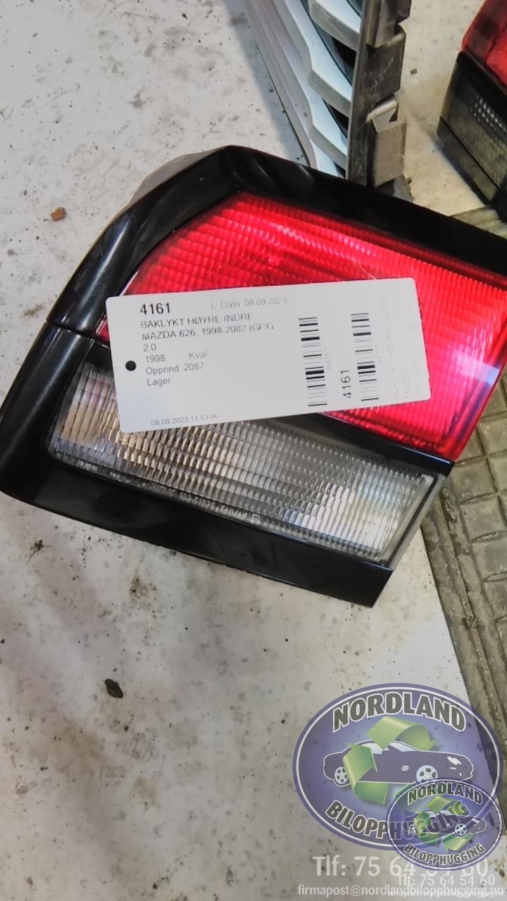 Baklykt høyre indre til Mazda 626, 1998-2002 (GF/GW) (GF/GW) 