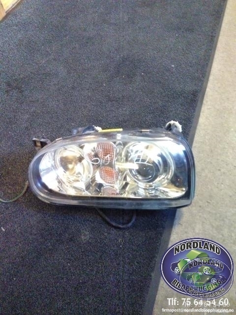 Frontlykt venstre halogen til VW Golf III, 1992-1997  