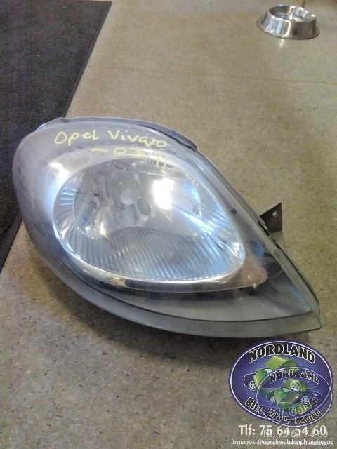 Frontlykt høyre halogen til Opel Vivaro A, 2001-2006