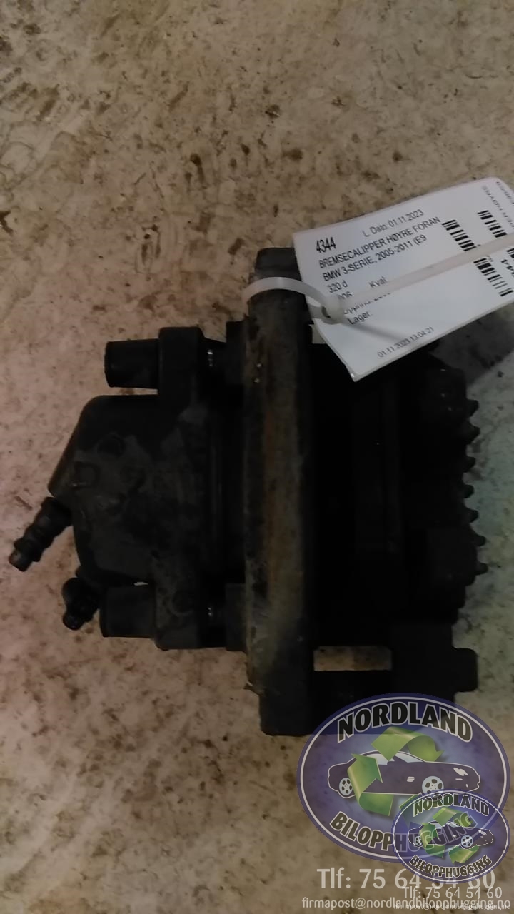 Bremsecaliper høyre foran til BMW 3-Serie, 2005-2011 (E90/E91/E92/E93) (E90/E91/E92/E93)