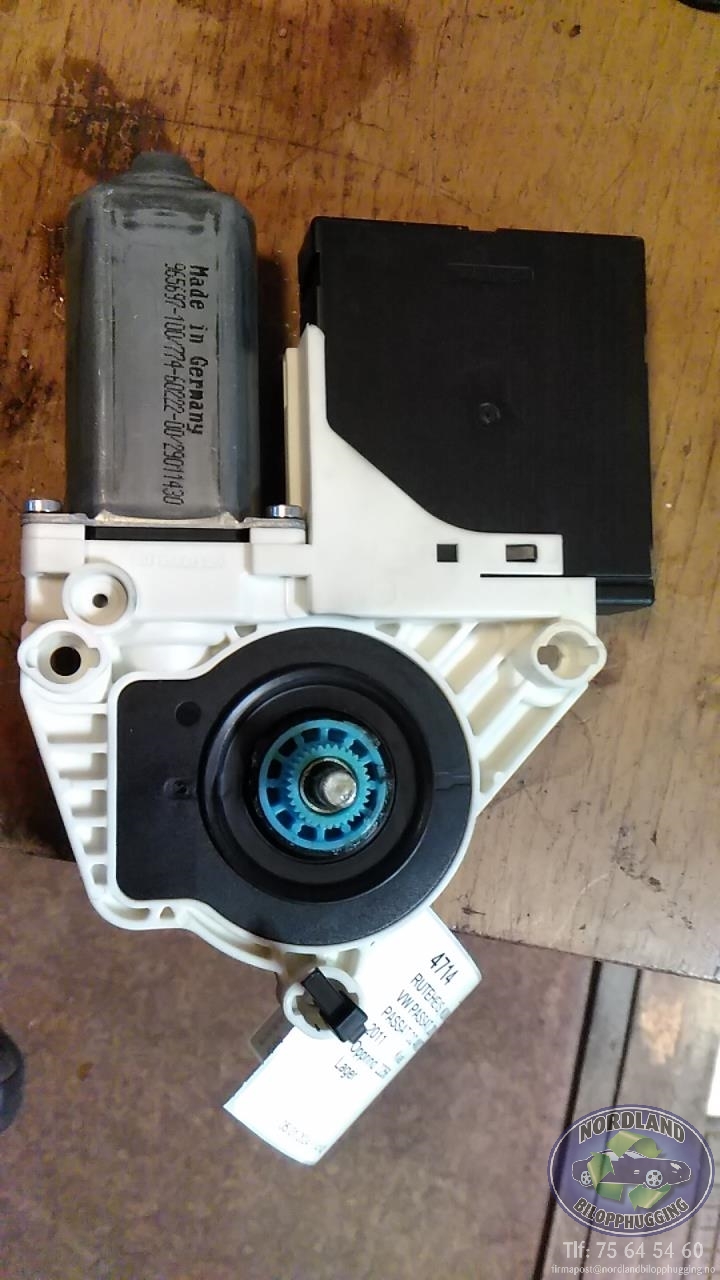 Ruteheis, kun motor, høyre foran til VW Passat, 2011-2015 (B7) (B7) 