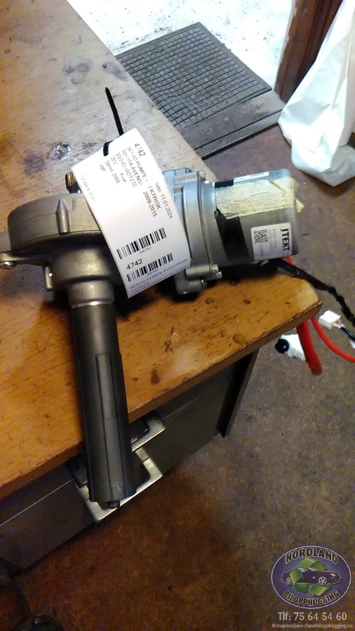 Servo pumpe elektrisk til Toyota Avensis, 2009-2015 (Type III, Fase 1)  