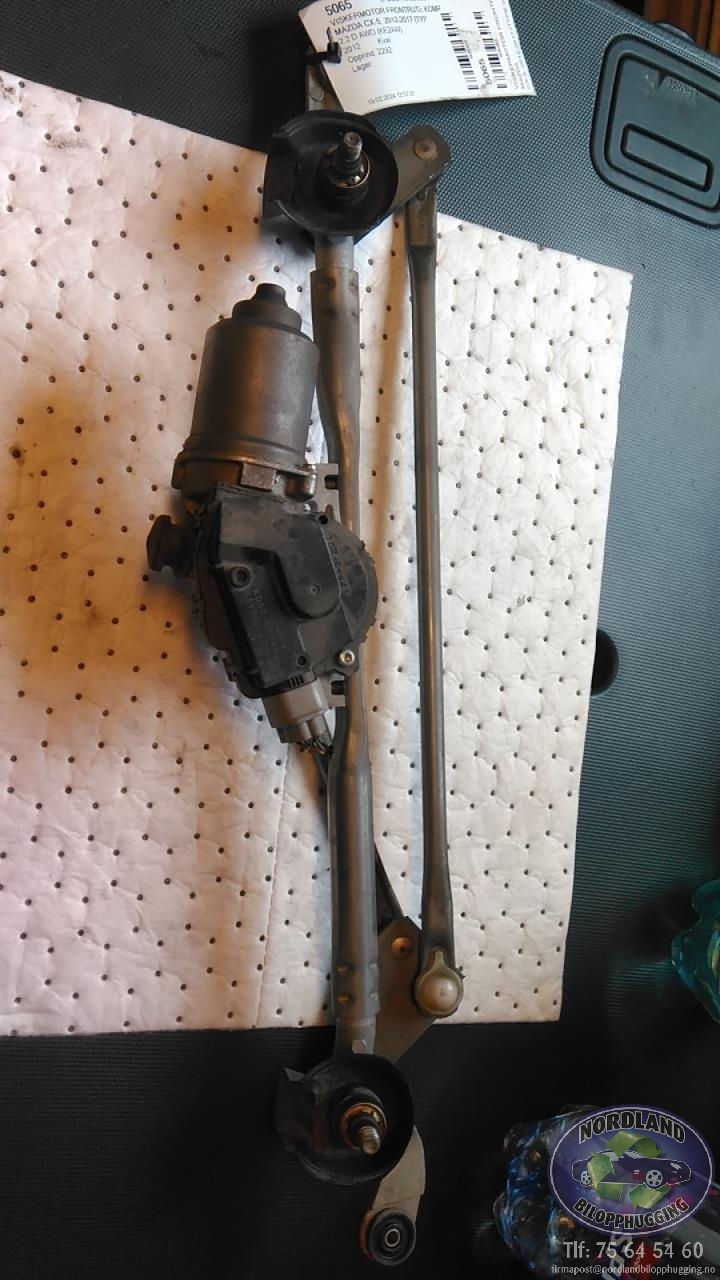 Viskermotor frontrute komplett m/overføring til Mazda CX-5, 2012-2017 (Type I)  (KD53-67340)