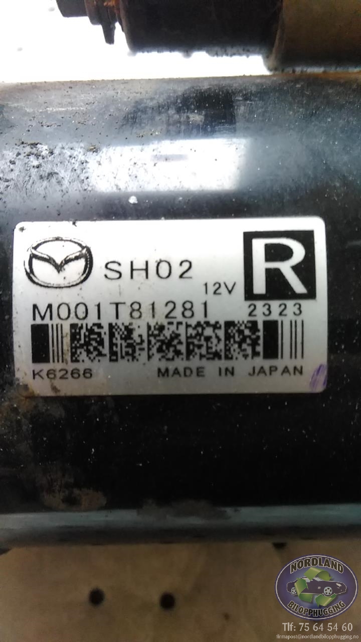 Starter diesel til Mazda CX-5, 2012-2017 (Type I)  (M001T81281)