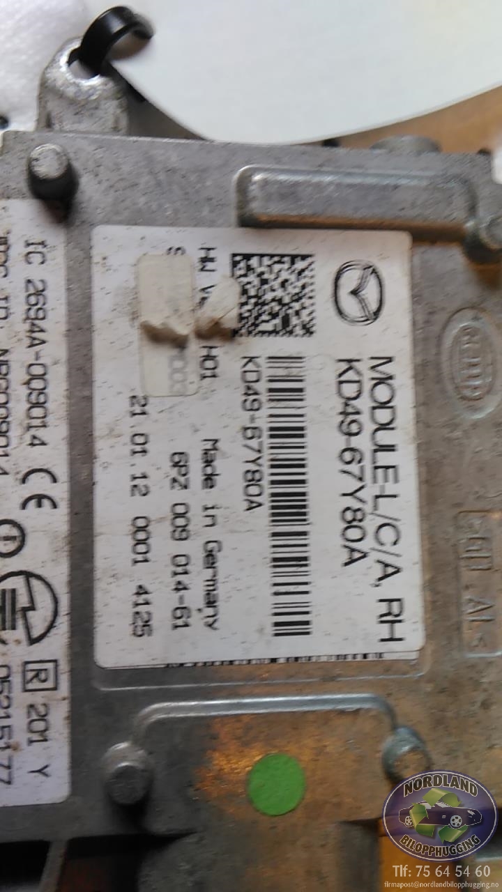 Sensor diverse til Mazda CX-5, 2012-2017 (Type I)  (KD49-67Y80A)