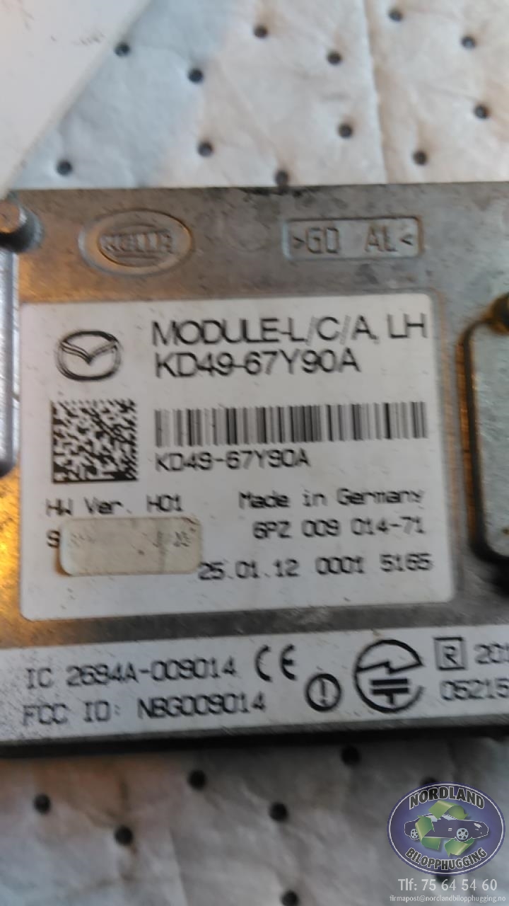 Sensor diverse til Mazda CX-5, 2012-2017 (Type I)  (KD49-67Y90A)