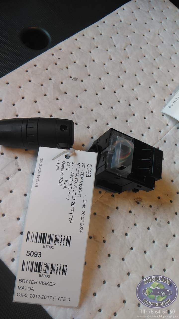Bryter visker til Mazda CX-5, 2012-2017 (Type I)  (KD4717F899)