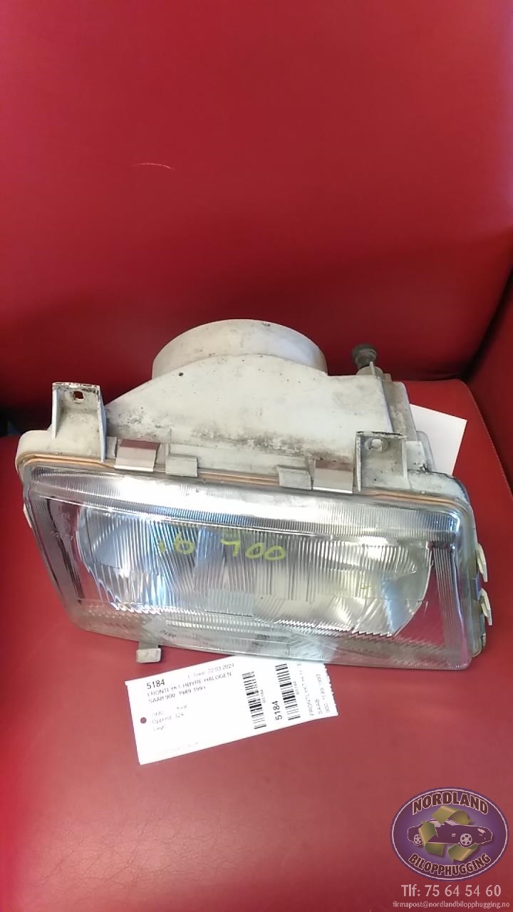 Frontlykt høyre halogen til Saab 900 1989-1993