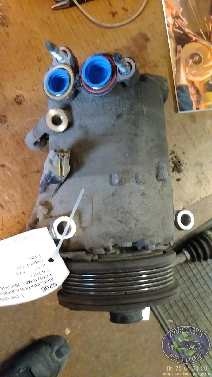 Aircondition kompressor til Ford S-Max, 2010-2015 (Type I, Fase 2)  