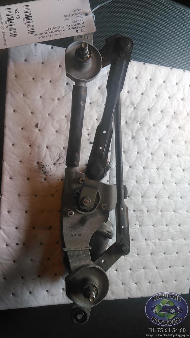 Viskermotor frontrute komplett m/overføring til Hyundai i30, 2012-2017 (Type II)