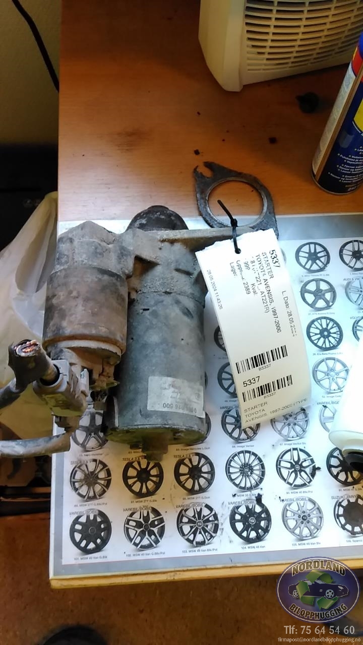 Starter til Toyota Avensis 1997-2000 (Type I, Fase 1)