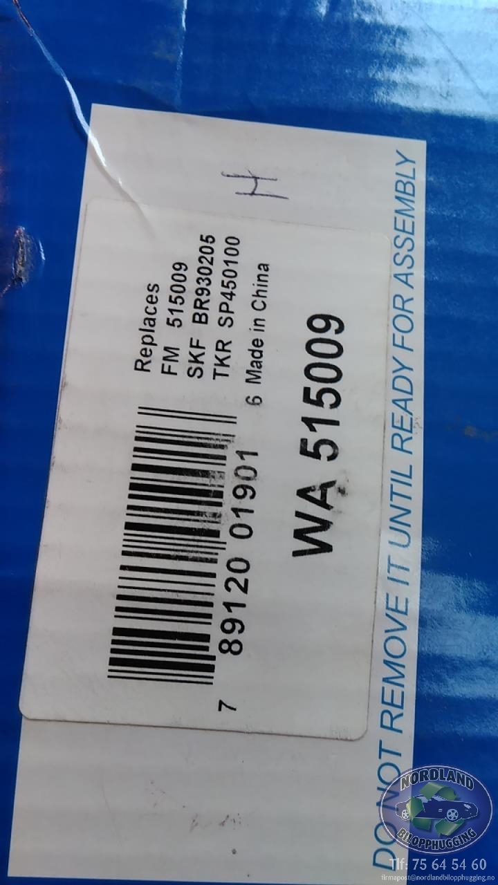 Hjulnav høyre foran til Dodge Durango 1998-2003  (|WA 515009|SKF BR930205)