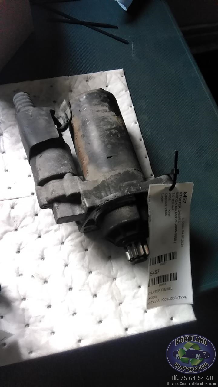 Starter diesel til Škoda Octavia, 2005-2008 (Type II, Fase 1)