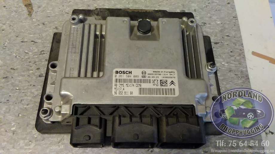 Styreenhet motor til Citroën C4 2004-2011 (Type I)  (BOSCH|0261 S04 009|9665291180|9663193780)
