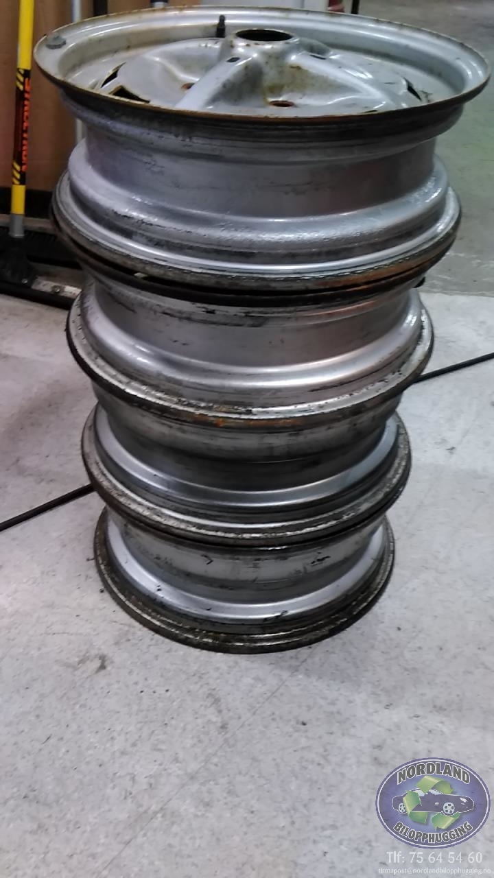 Felgsett stål til VW Boble, Type1 1966-1971  