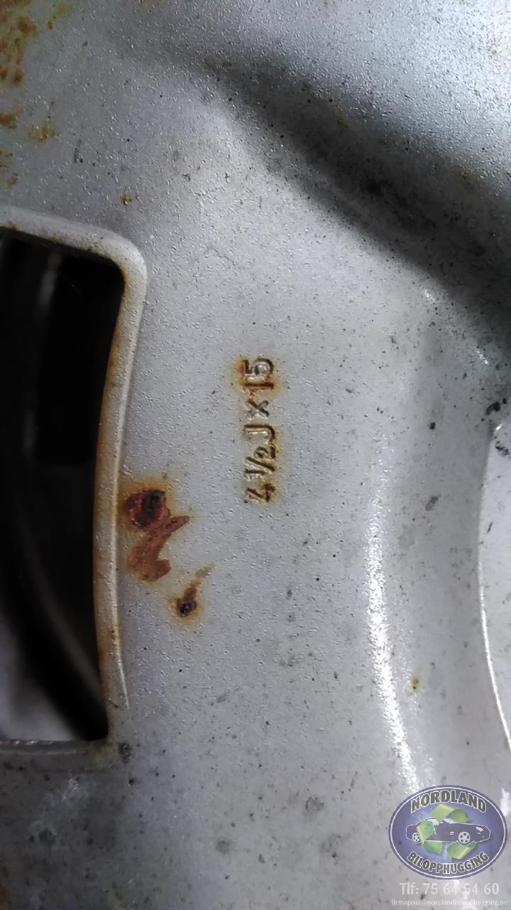 Felgsett stål til VW Boble, Type1 1966-1971  