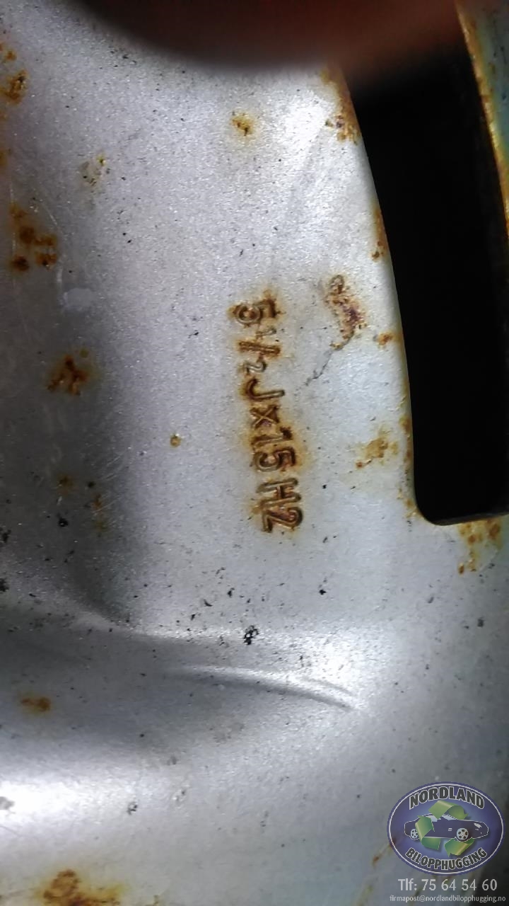 Felgsett stål til VW Boble, Type1 1966-1971  