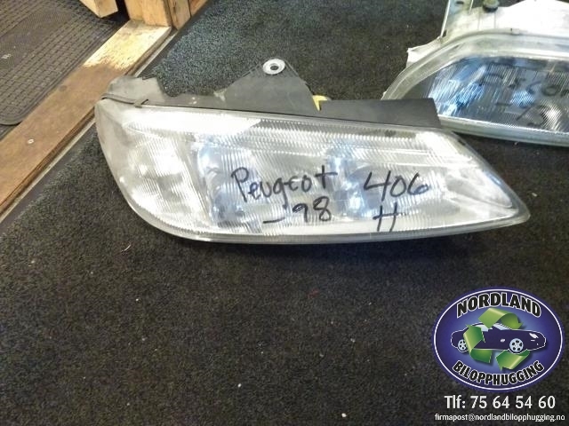 Frontlykt høyre halogen til Peugeot 406 1996-1999 (Fase 1)
