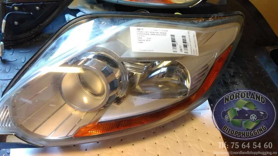 Frontlykt venstre xenon til Ford Kuga, 2008-2012 (Type I)