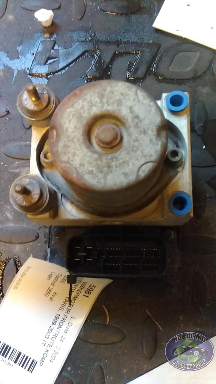 Viskermotor frontrute komplett m/overføring til Toyota Yaris 1999-2003 (Type I, Fase 1)