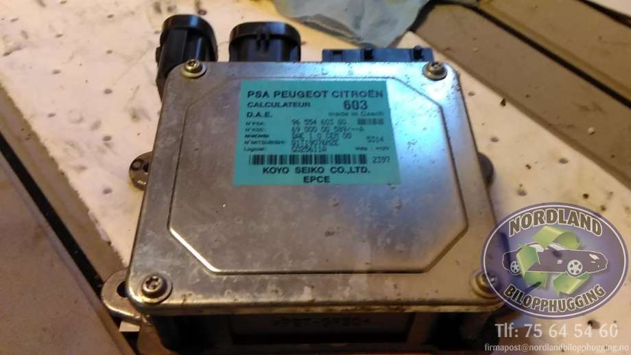 Styreenhet servo til Peugeot 1007, 2004-->>  (9655460380|6900000589)