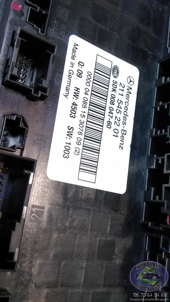 Styreenhet (SAM - Signal Acquisition Module) til Mercedes E-Klasse 2002-2006 (Fase 1) (W211) (W211) (2115452201|)