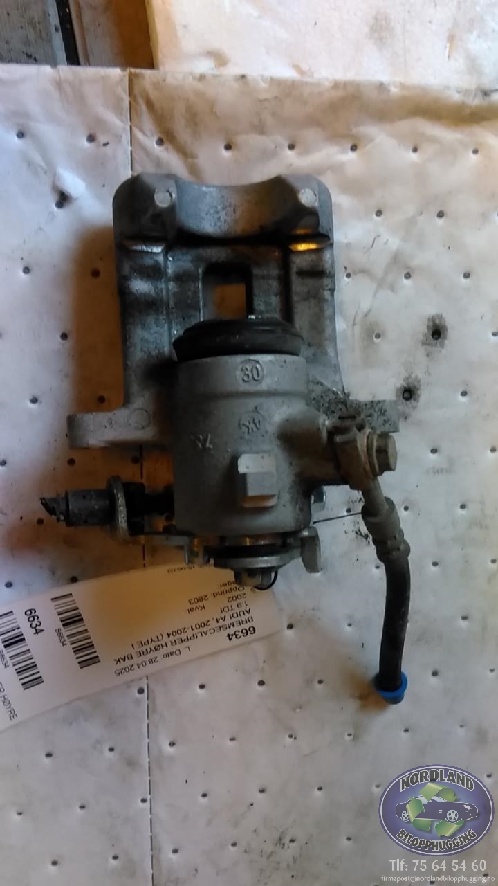 Bremsecaliper høyre bak til Audi A4 2001-2004 (Type II) (B6) (B6)