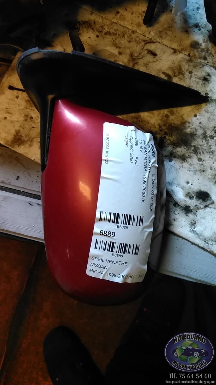 Speil venstre til Nissan Micra, 1998-2000 (Fase 2) (K11) (K11) (3003-433)