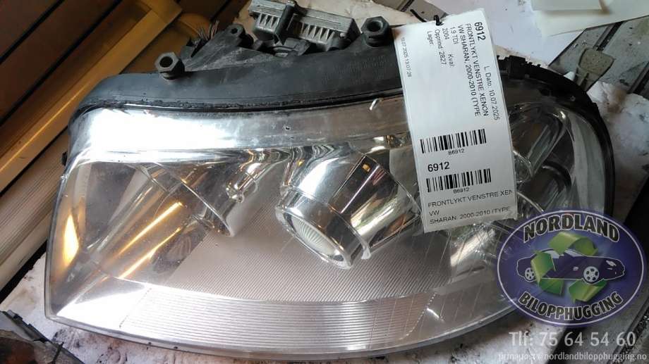 Frontlykt venstre xenon til VW Sharan, 2000-2010 (Type I, Fase 2)  (1 305 235 530)