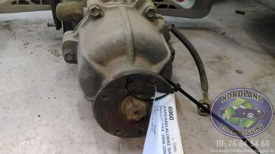 Kardang klokke bak til Suzuki SX4 2006-2009 (Type I, Fase 1)  