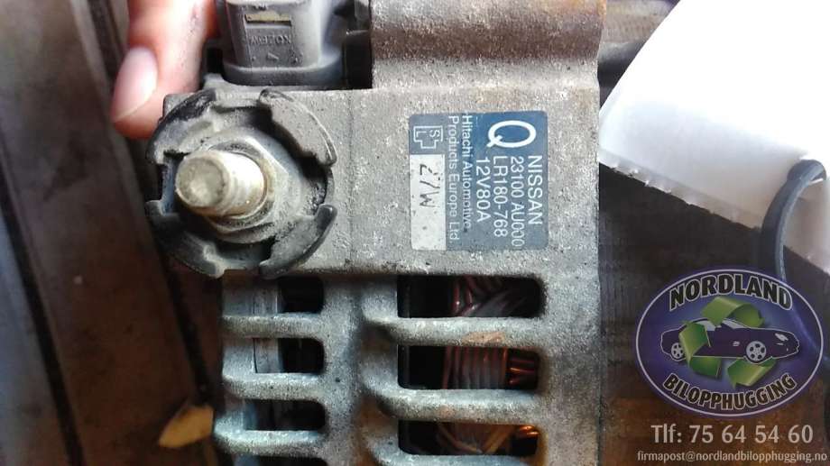 Dynamo til Nissan Primera 2002-2007 (P12) (P12) (23100au000|lr180768|)