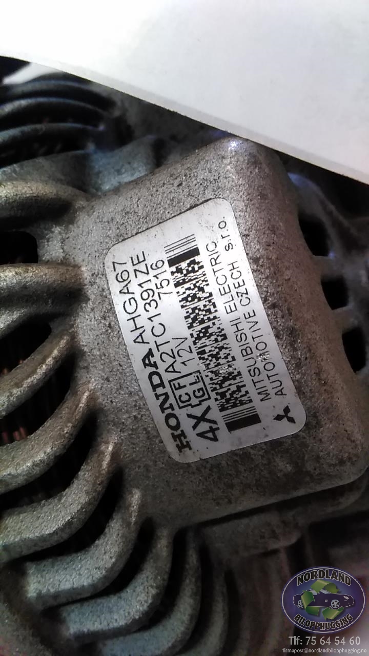 Dynamo til Honda Civic 2006-2011 (Type VIII)  (AHGA67|A2TC1391ZE|)