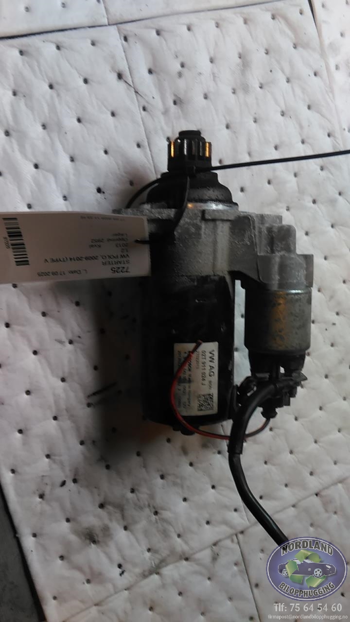Starter til VW Polo, 2009-2014 (Type V, Fase 1)  (02T911024J)