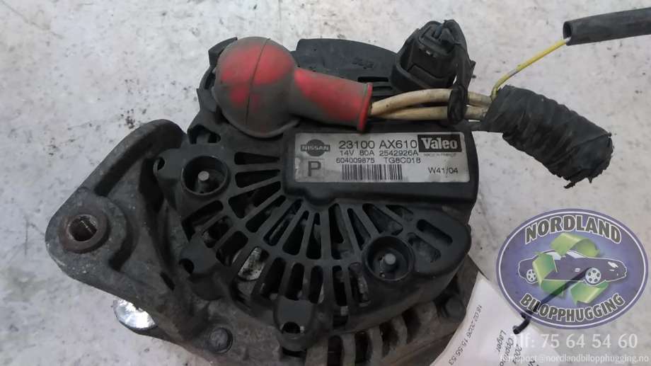 Dynamo til Nissan Micra 2003-2010 (K12) (K12) (VALEO|23100AX610|2542926A|)