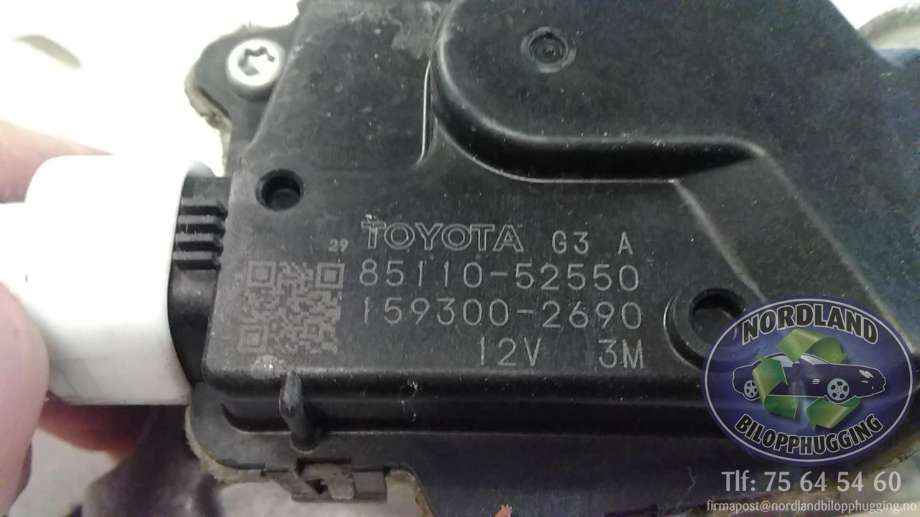 Viskermotor frontrute komplett m/overføring til Toyota Urban Cruiser 2009-2014  (8511052550|1593002690|)