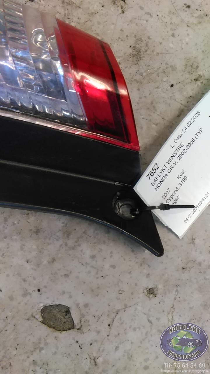 Baklykt venstre til Honda CR-V 2002-2006 (Type II)  