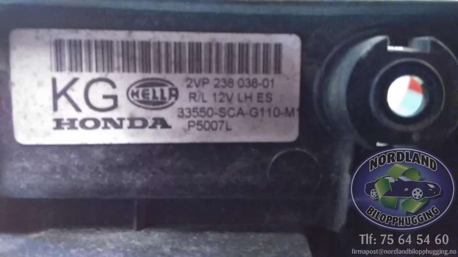 Baklykt venstre til Honda CR-V 2002-2006 (Type II)  