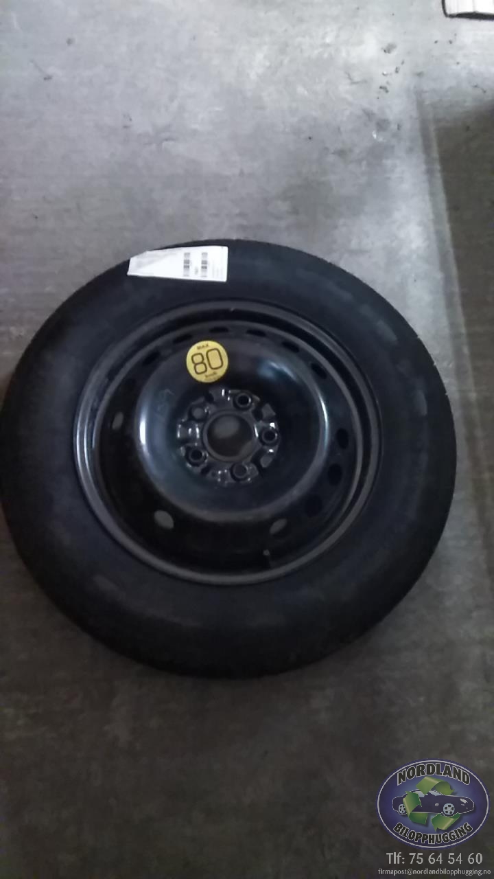 Reservehjul til Nissan Qashqai, 2007-2010 (Type I, Fase 1)  