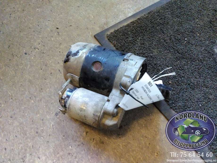Starter til Hyundai Accent 1999-2002 (Type II, Fase 1)  (MANDO|MC109018|36100-21740|)