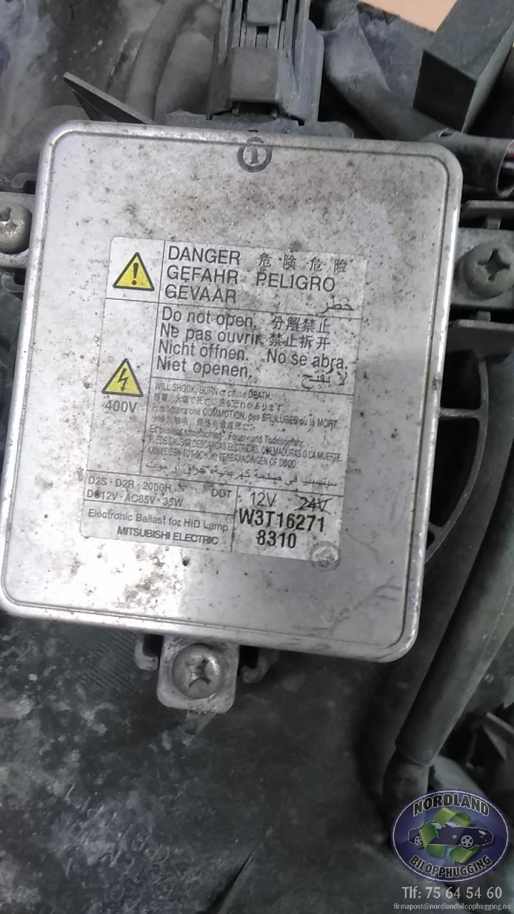 Frontlykt venstre xenon til Mitsubishi Outlander 2007-2010 (Type II, Fase 1)