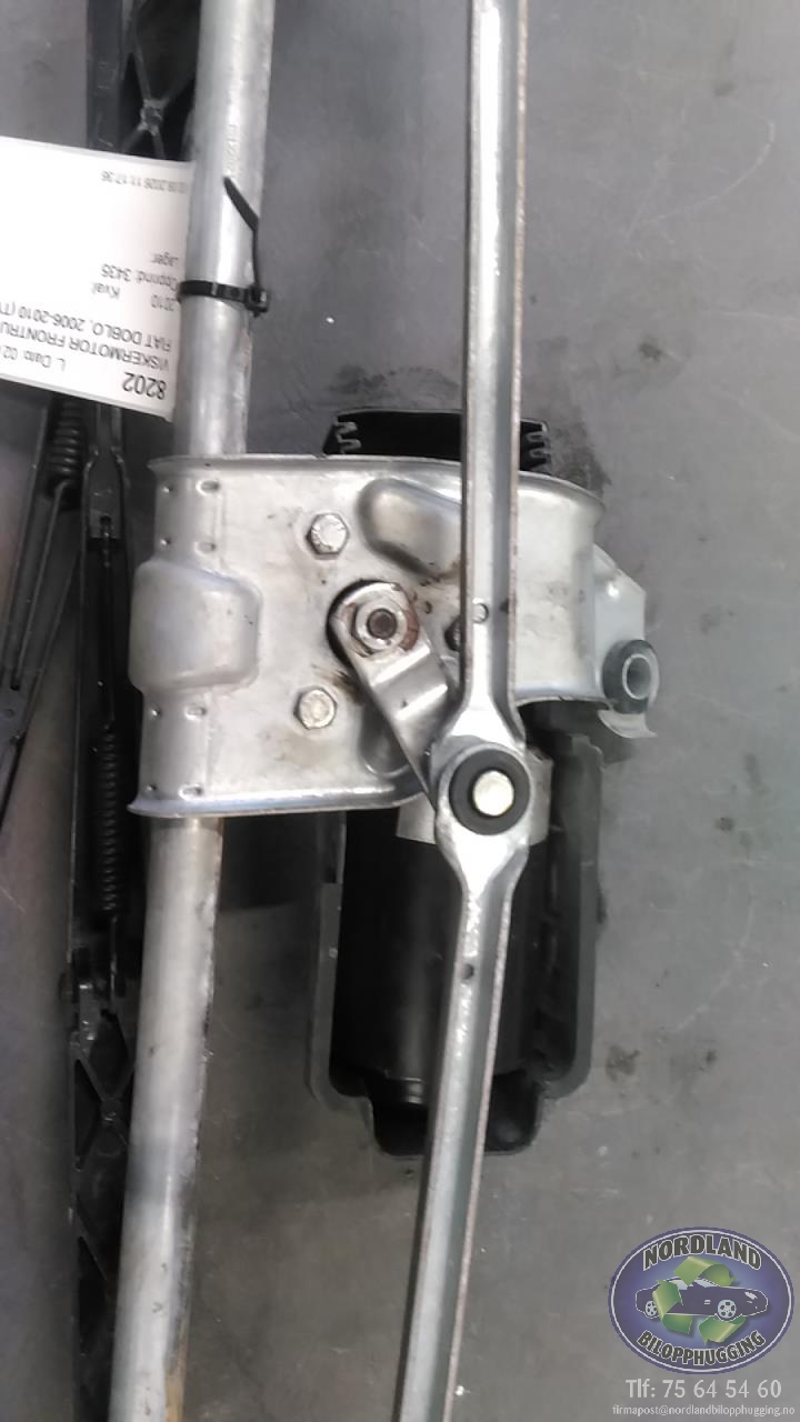 Viskermotor frontrute komplett m/overføring til Fiat Doblo 2006-2010 (Type I, Fase 2)