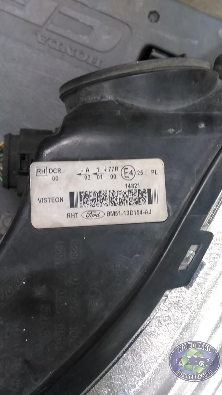 Frontlykt høyre xenon til Ford Focus 2011-2014 (Type III, Fase 1)  