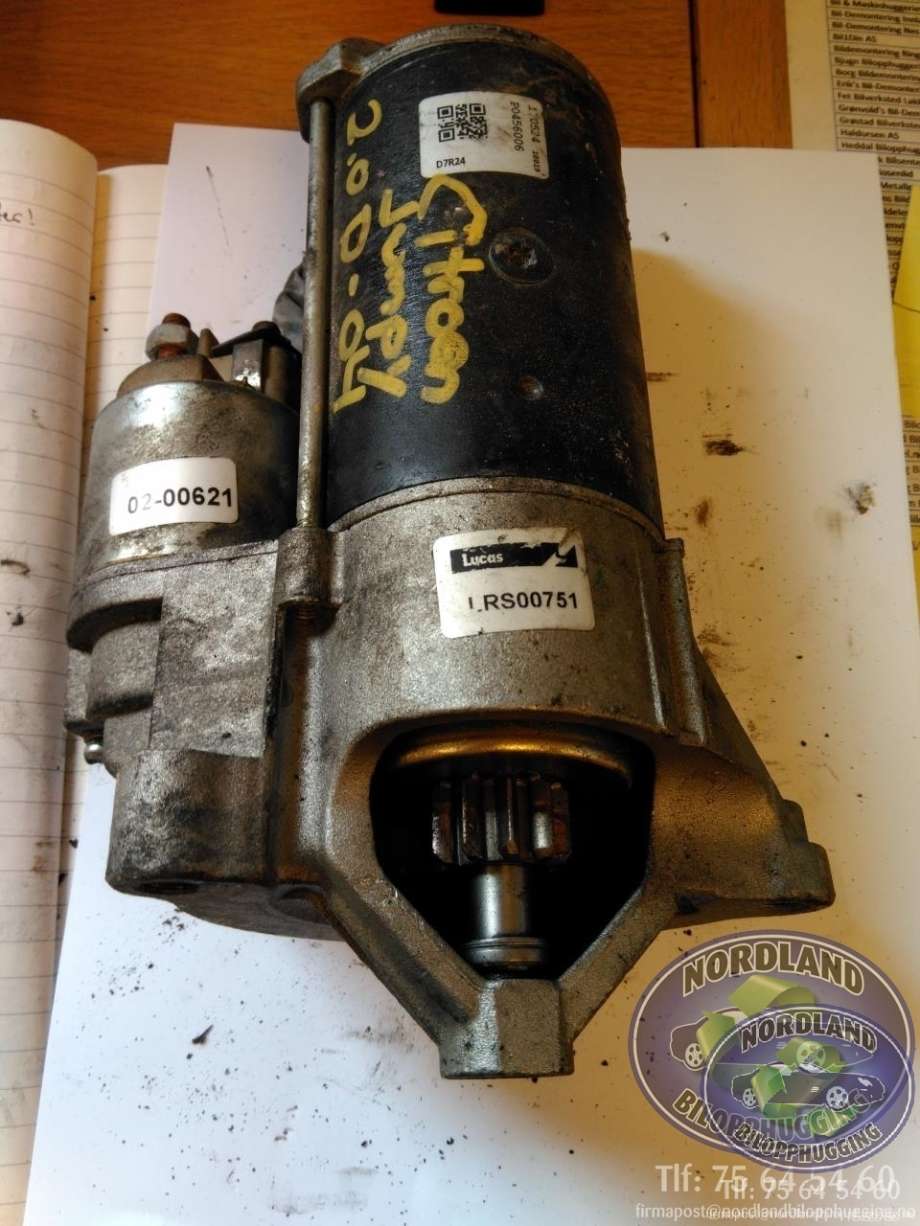 Starter diesel til Citroën Jumpy 1995-2007 (Type I)  (LUCAS|LRS00751|)