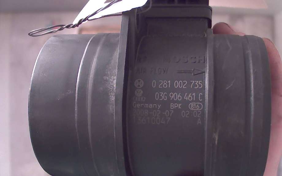 Luftmengde/luftmassemåler til Audi A4 2007-2014 (Type IV) (B8) (B8) (AUDI A4|03G 906 461 C|0 281 002 735|)