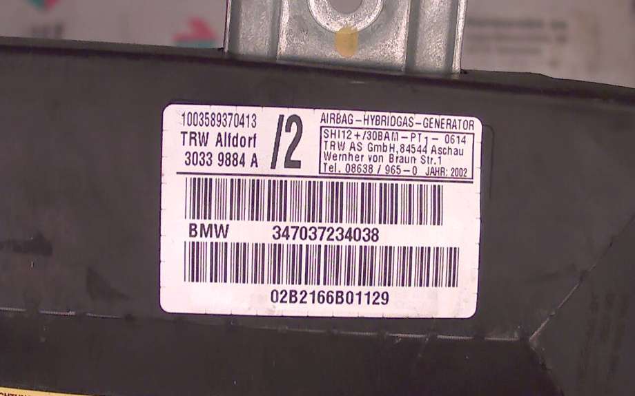 Airbag sidepute høyre til BMW X5 2000-2006 (E53) (E53) (BMW|347037234038|)