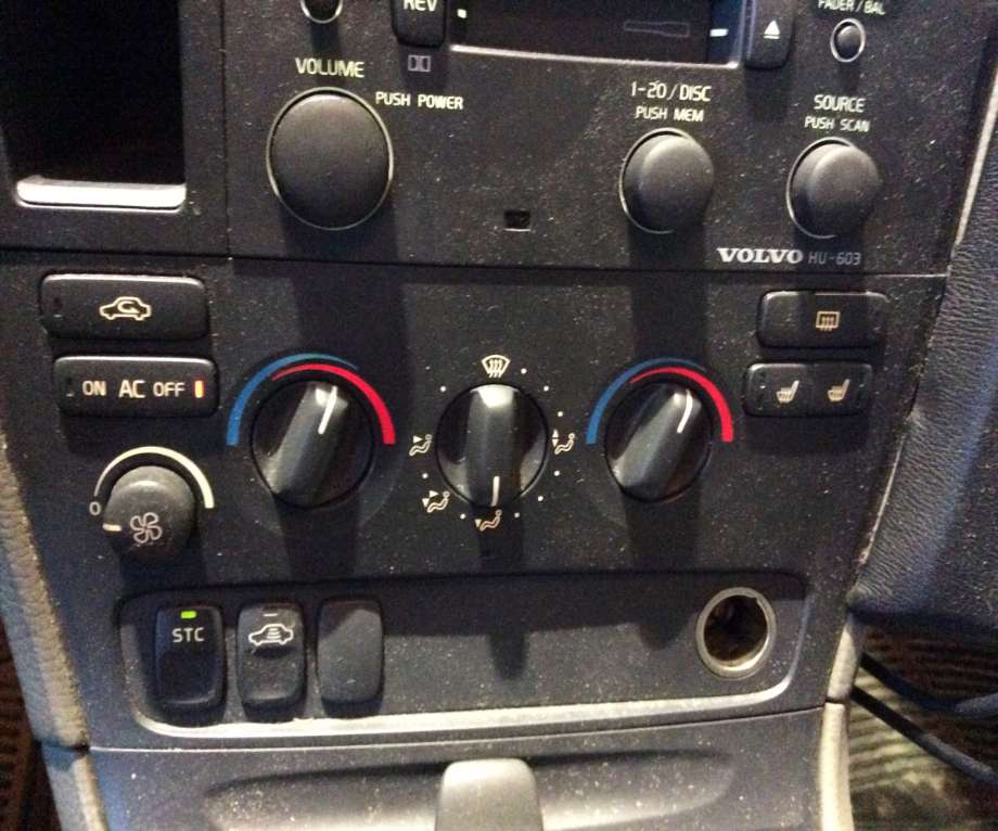 Varmeapparat betjening til Volvo V70 2000-2004 (Type II, Fase 1) (VOLVO||9452367)